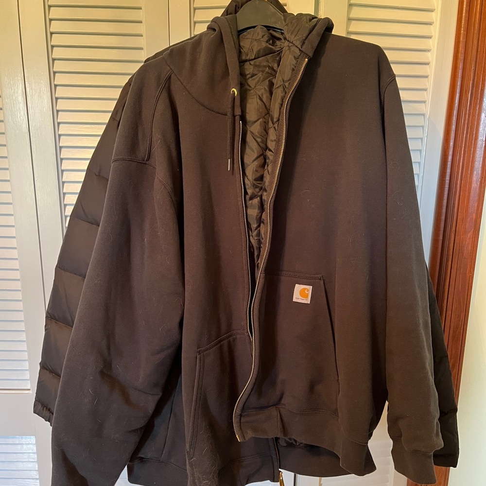 Men's Carhartt Lined Hooded Jacket - 3XLT